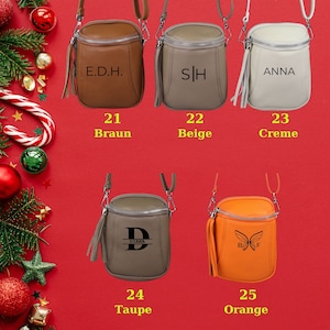 Personalized Christmas Gifts Women, Personalized Leather Bags Women, Fanny Pack, Mobile Phone Bag, Shoulder Bag, Crossbody Bag image 7