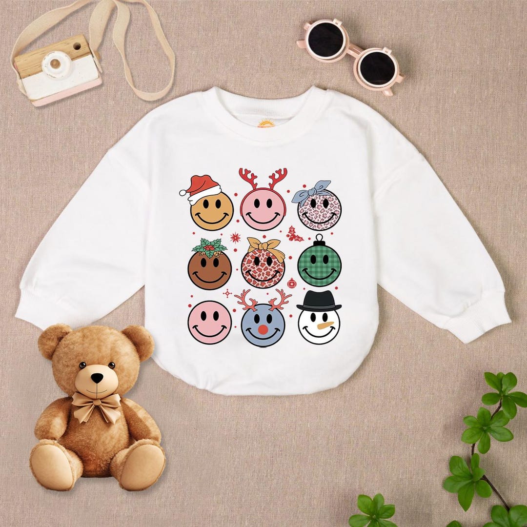 Baby Smile Face Polo Romper main image 0