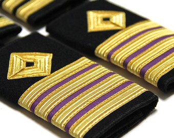商船員用金編み肩章：船長、一等航海士 - Etsy 日本