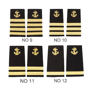 Military Shoulder Epaulette board Navy Capt Captain Rank Insignia Shoulder Shipping Strap Board Epaulette Seaman Costume  Epaulet
