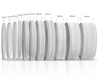 Silberfarbenes Bortenband: Geschenkverpackung für Army Uniform (5-50 MM)