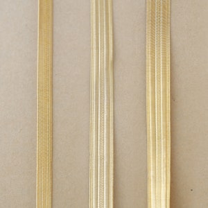 Golden Ribbon 6-50 mm Gold Braid, Gold Embroidery Trim Uniform für Ärmel Cap Band Epaulet CUFF Schulter Braid CUFF Gürtel