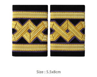 海軍大佐の肩章：手作りの階級章 - Etsy 日本