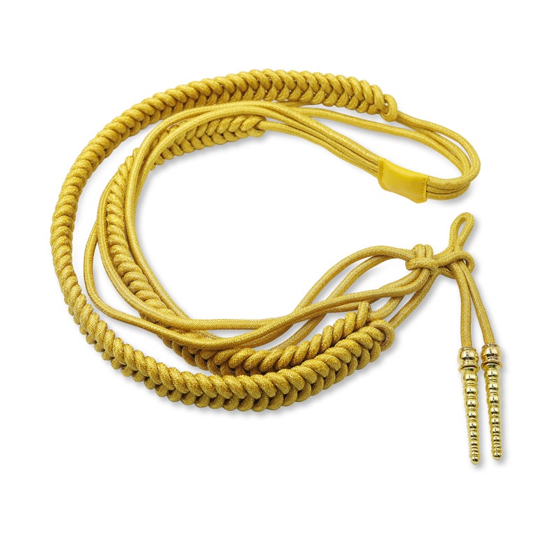Silver Mylar Aiguillette - Army Air Force Navy Military Uniform Braid