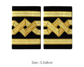 海軍大佐の肩章：手作りの階級章 - Etsy 日本