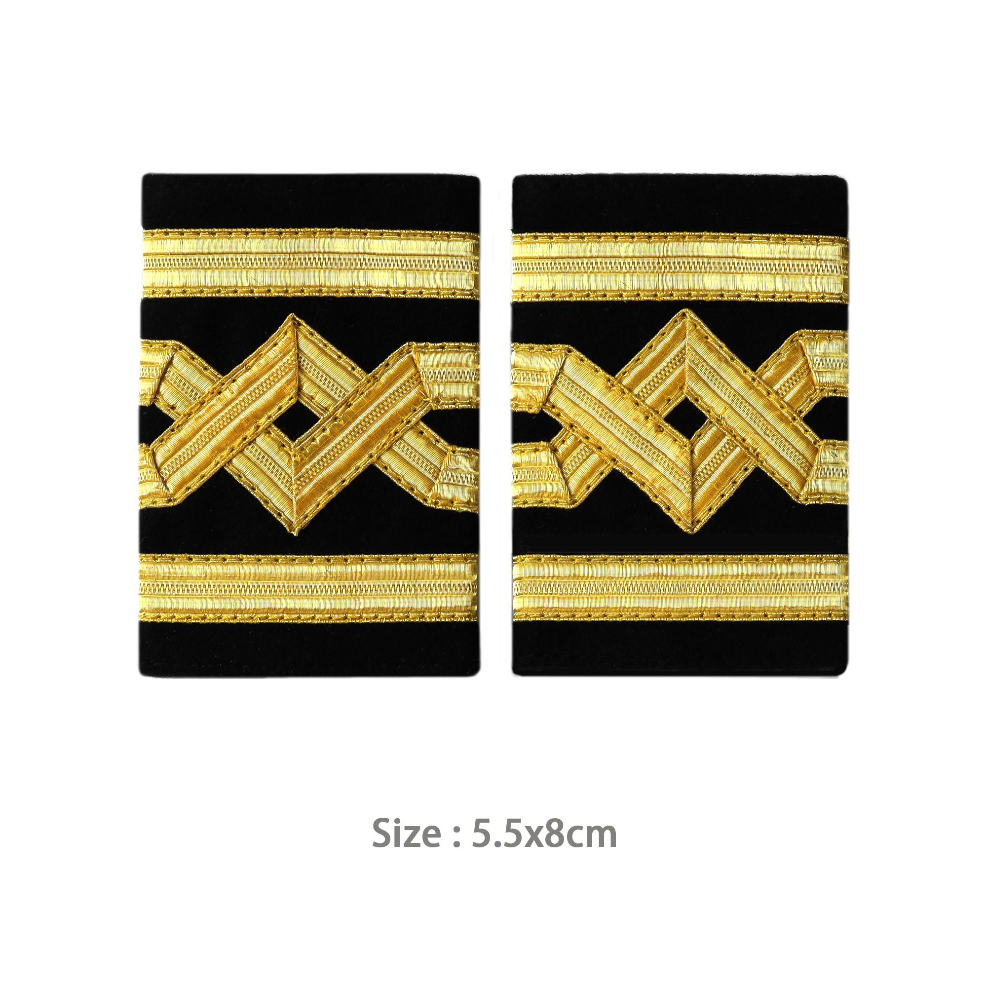 海軍大佐の肩章：手作りの階級章 - Etsy 日本