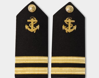 海軍大佐の肩章：手作りの階級章 - Etsy 日本