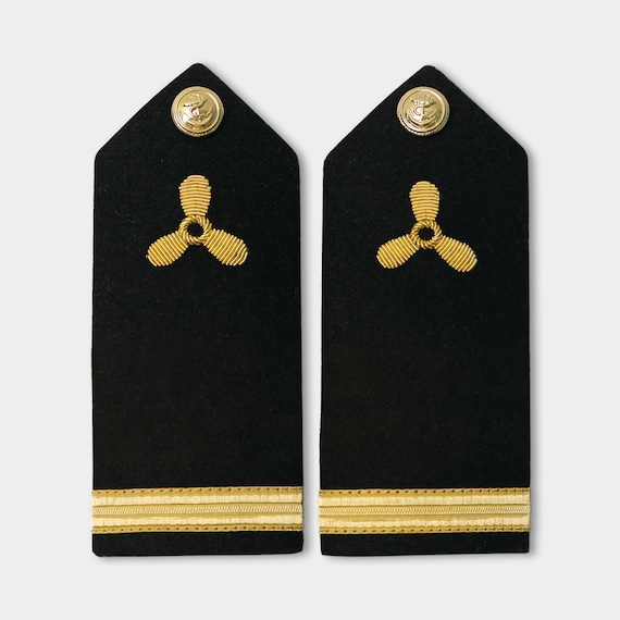 ☆米海軍☆中尉 ショルダーボード階級章（男性用）/ペア（2枚1組）
