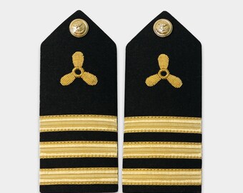 海軍大尉用肩章：手作りの階級章 - Etsy 日本