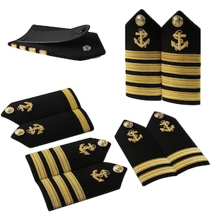 Charreteras de capitán de la Armada Militar: Insignia de rango hecha a mano