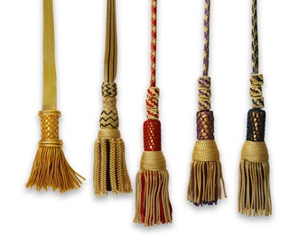 Noeud d'épée en lingots fait main : accessoire de pompon pour épée militaire