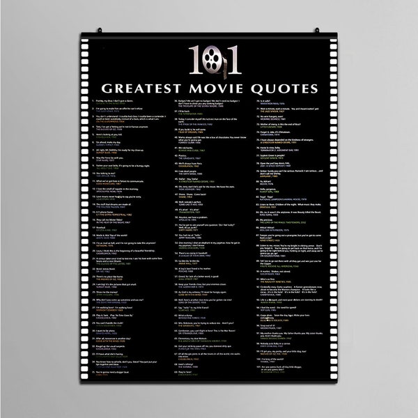 Movie Quote Art Etsy