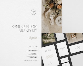 Semi Custom Branding Kit Premade Branding Package Semi Custom Brand Premade Logo Brand Identity Fashion Branding Kit Pre Made Brand Kit