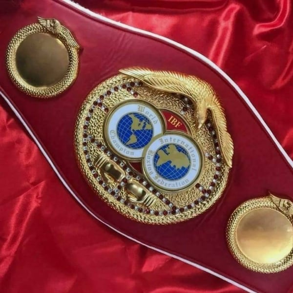 IBF INTERCONTINENTAL BOXING federation championship title belt