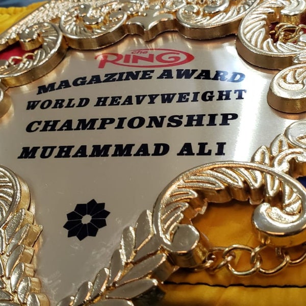 Muhammad Ali Ring Magazine Award Championship Title Belt