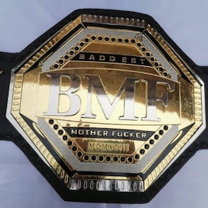BMF World Heavyweight Wrestling Championship title belt