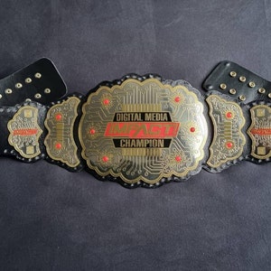 Digital Media Impact wrestling championship title belt