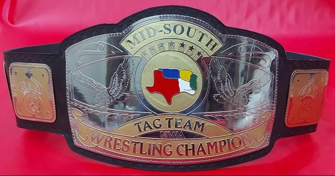 MID SOUTH Tag Team Wrestling Championship Title Belt Etsy