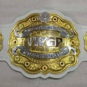 IWGP WORLD HEAVYWEIGHT wrestling championship title belt