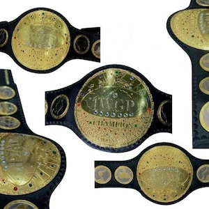 IWGP WORLD HEAVYWEIGHT wrestling championship title belt