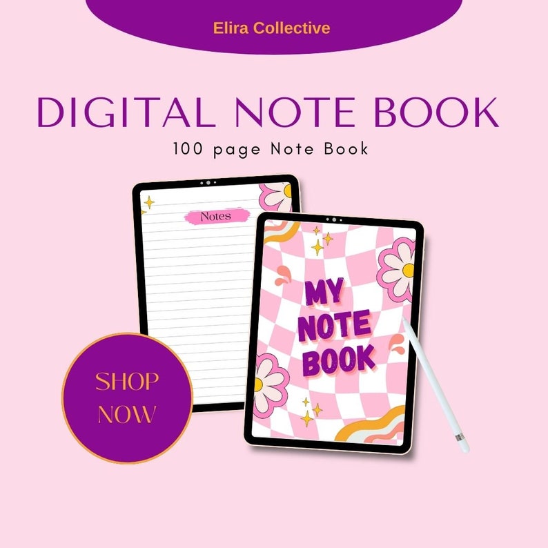 Digital Note Book - Etsy