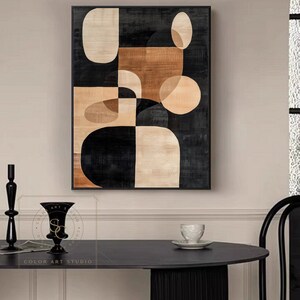 Large Brown Wall Art Original Beige Abstract Painting Boho Wall Art ...