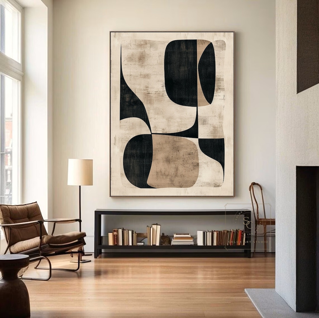 Large Boho Wall Art Beige Abstract Painting Minimalist Wall Painting Large boho wall art beige abstract painting minimalist wall painting