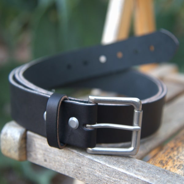 Black Leather Belt