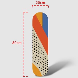Minimalist Abstract Skateboard Wall Decor, Skate Deck Wall Art ...