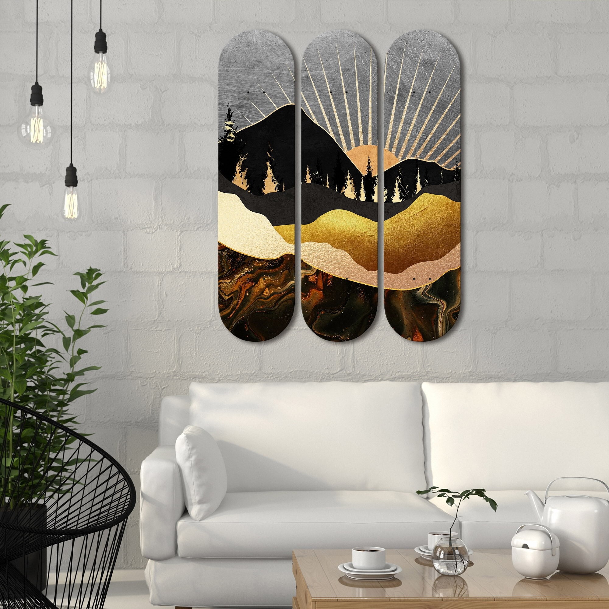 Skateboard Art Collection Display