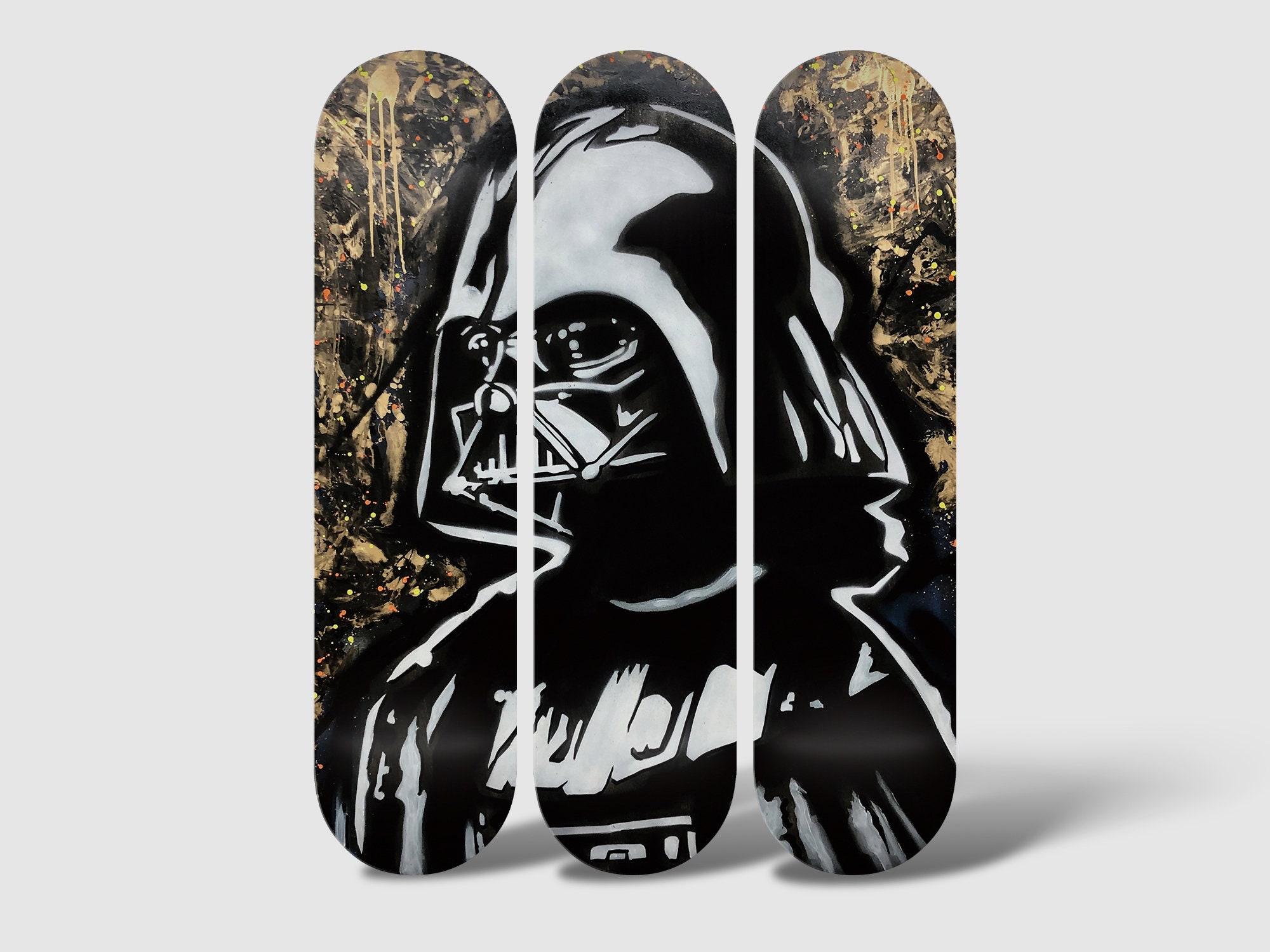 Planche De Skate Décorative Star Wars Dark Vador Hellraiser – Artwork Digital Pharaoh, Rouge, 30cm