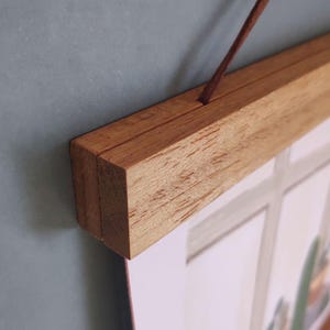 Magnetische Posterleiste aus Holz für Kunstdruck, Kalenderaufhänger, Geschirrtuchaufhänger, Wandbehang, Posterleiste aus Holz, Bilderaufhänger aus Holz