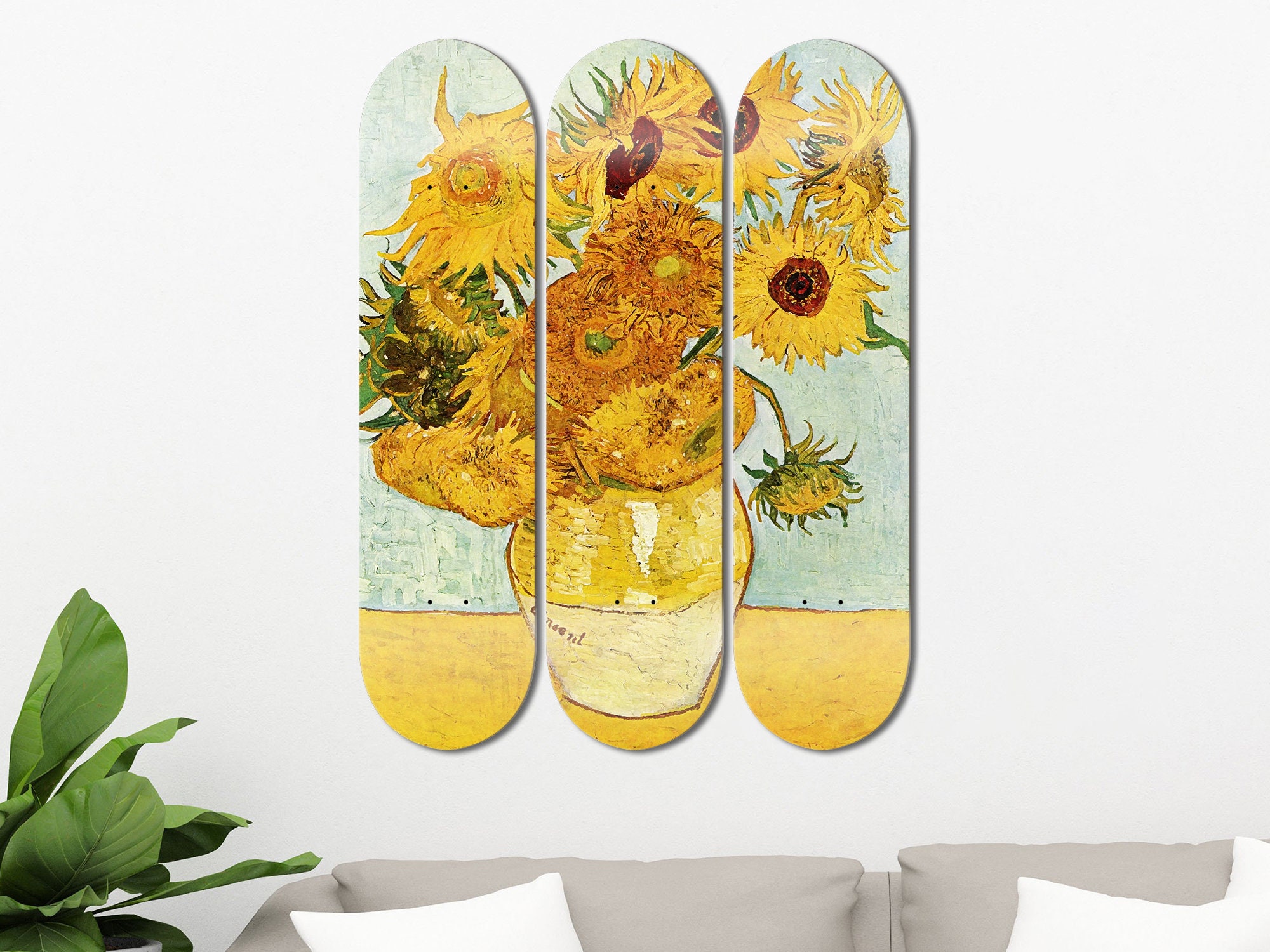 Van Gogh Skateboard - Etsy