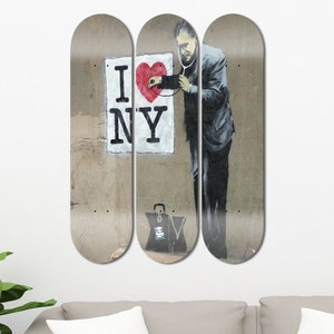 BANKSY SKATEBOARD DECK Riot Cop（Riot Cop 1000% Be@rbrick by