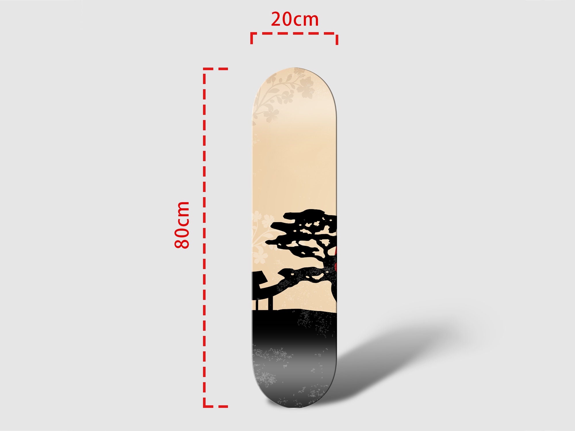 Set of 3pcs Japanese Samurai Art Painting Skateboard Deck Wall Art