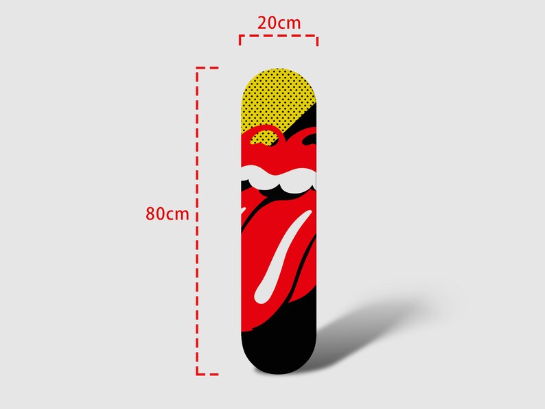 Set of 3 Skateboard Art Skateboard Wall Art Pop Art Wall Etsy