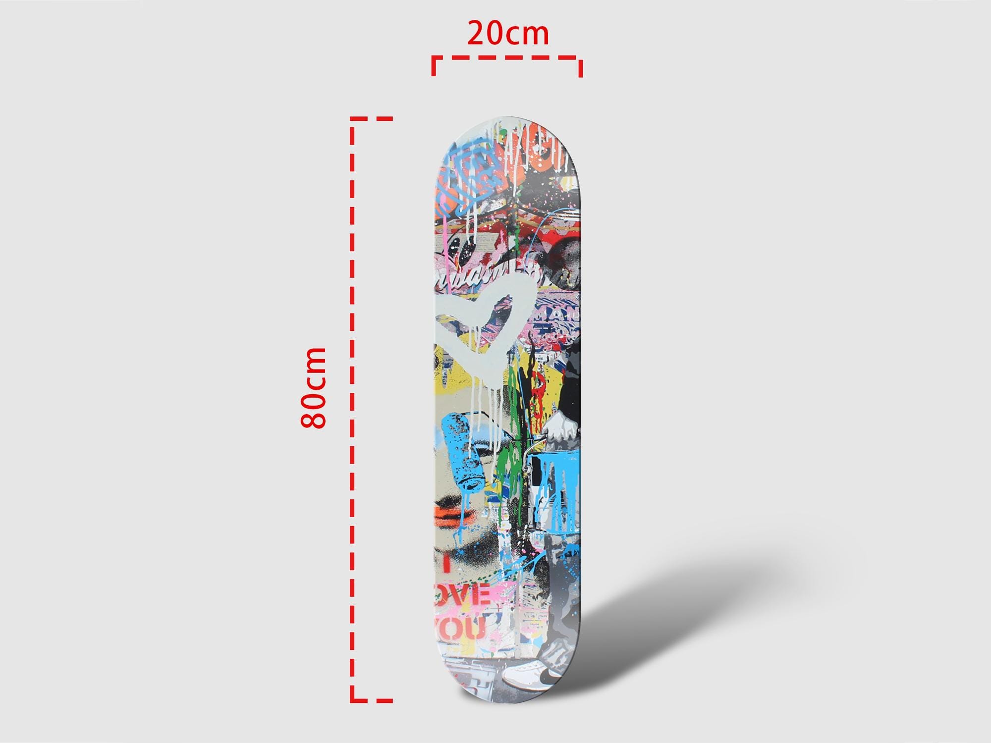 バンクシースケートボード Set of 3pcs Banksy Graffiti Art Skateboard Deck Wall Art