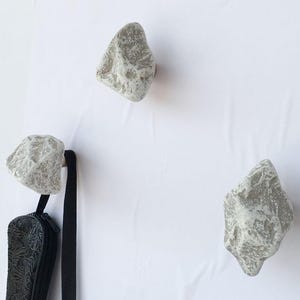 Set of 3pcs Irregular Concrete Hook, Cement Knob, Hat Hook, Modern Hook, Decorative Peg, Entryway Coat Hook, Wall Storage, Home Decor
