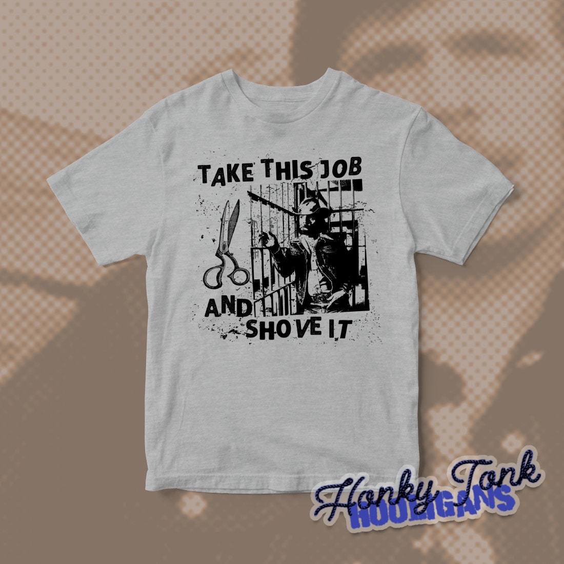 Johnny Paycheck - Take This Job And Shove It - Punk Rock Country Tribute T-Shirt **More colours available**