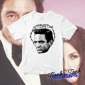Johnny Cash - Barbed Wire Punk Country Tribute T-Shirt  **More colours available**
