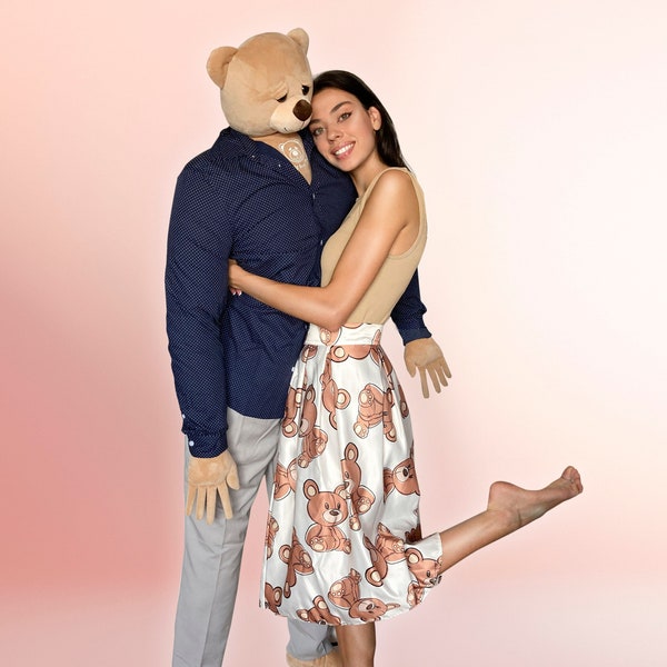 Liefdevolle beer gezwollen vriend kussen knuffel lichaam kussen pluche figuur, cadeau voor singles, lichaamsondersteuning, knuffelen knuffeldier, geestelijke gezondheid hulp