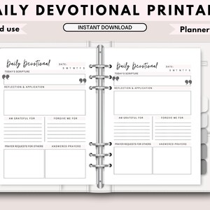 Daily Devotional Journal Printable | Bible Study Tools | - Etsy