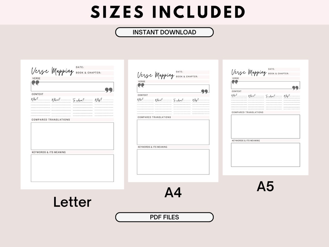Verse Mapping | Bible Study Tools | Map Out Bible Verses! Bible ...