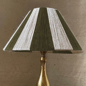 Coolie table lampshades - Wide striped