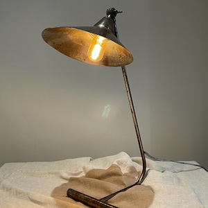 Steel table lamp