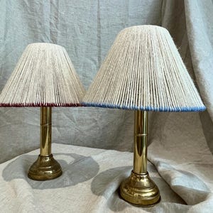 Antique brass table lamp bases for battery powered bulbs