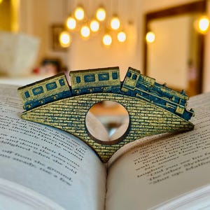HOGWARTS EXPRESS TREIN: Paginahouder, duimboekpaginahouder, bladwijzerhouder, paginamarkering, duimboekhouder, cadeaus voor boekenliefhebbers