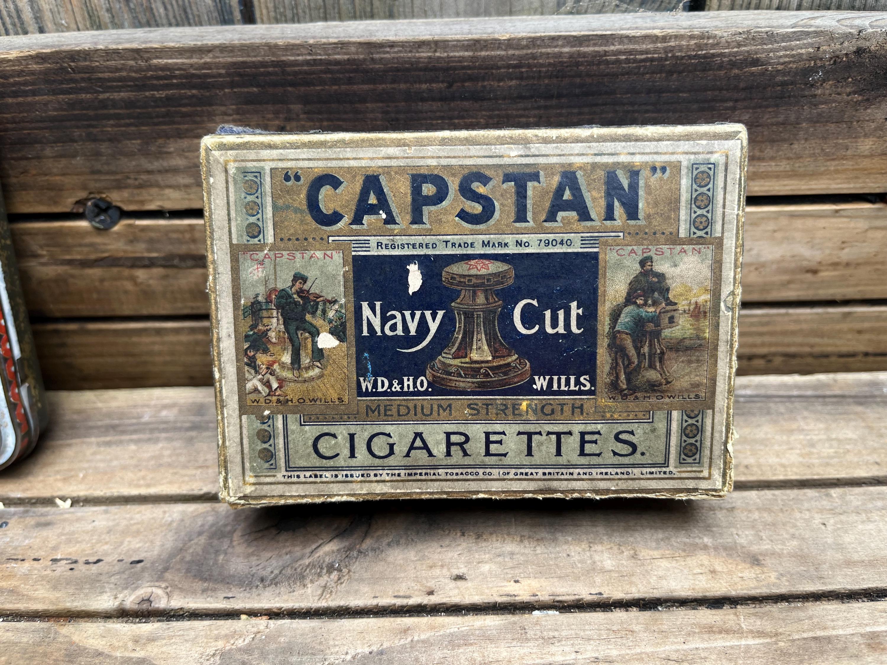 capstan full strength cigarettes 1940s Vintage Wills Navy Cut Cigarette Advertising Tin Round London CG37 Capstan Cigarettes - Etsy