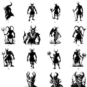 Krampus SVG bundle - 22 unique design - Christmas demon - Instant download - Christmas Folklore Clipart - Cut Files - Commercial Use