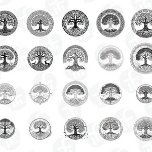 Yggdrasil SVG - 28 designs - World Tree, Norse Mythology Design, Viking Symbol, Digital Download for Cricut & Silhouette